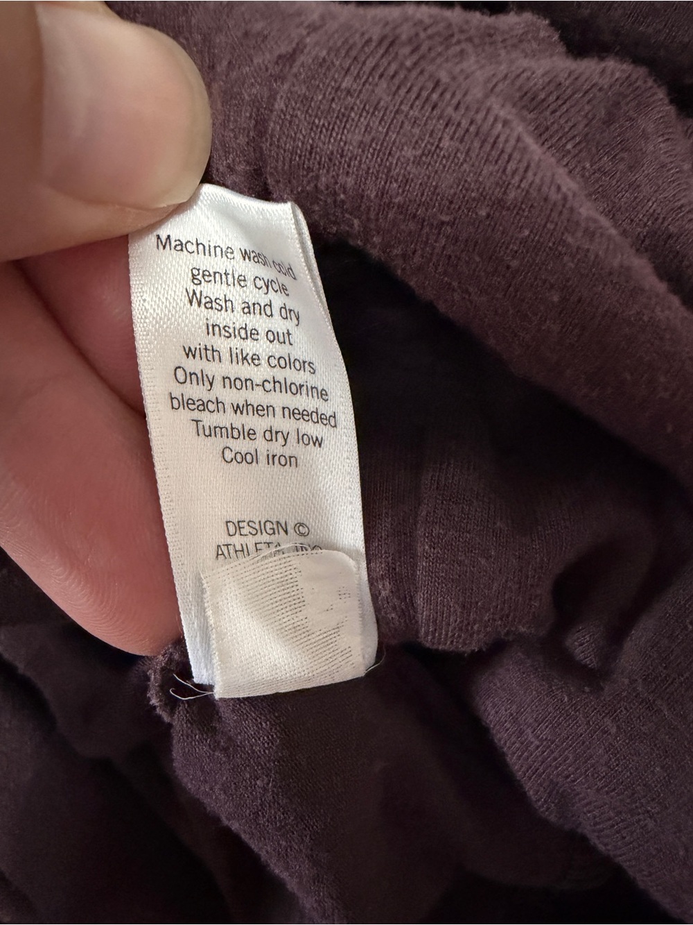 Athleta Tulip Dress M Plum Purple Ruched Side Sleeveless Cotton Modal Stretch - Picture 5 of 11